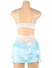 Load image into Gallery viewer, RAW’s ‘Floral Print Lace-up Babydoll Without Underwire