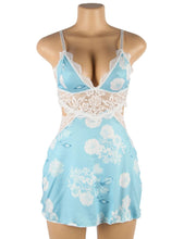 Load image into Gallery viewer, RAW’s ‘Floral Print Lace-up Babydoll Without Underwire