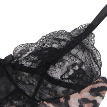 Load image into Gallery viewer, RAW’s Leopard Lace Sleepwear Two-piece Set