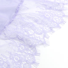 Load image into Gallery viewer, RAW's Sexy Eyelash Lace Mesh Cross Straps Push Up Nightdress