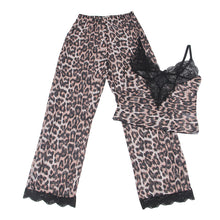 Load image into Gallery viewer, RAW’s Leopard Lace Sleepwear Two-piece Set