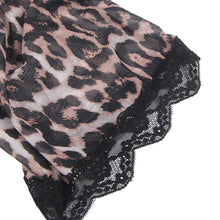 Load image into Gallery viewer, RAW’s Leopard Lace Sleepwear Two-piece Set