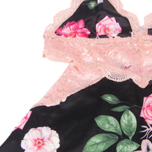 Load image into Gallery viewer, RAW’s ‘Floral Print Lace-up Babydoll Without Underwire