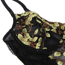 Load image into Gallery viewer, RAW's ' Flower Girl' Black Mesh Bodysuit