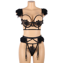 Load image into Gallery viewer, RAW's ' Soft Touch Fur' Bra Set