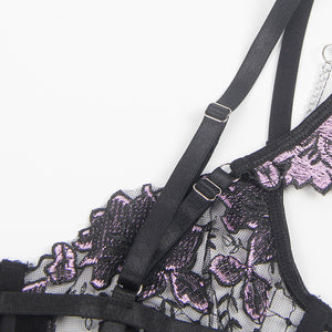 RAW’s ‘ Fairytale’ Purple Sexy Embroidered Bra Set