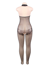 Load image into Gallery viewer, RAW&#39;s Rose Lace and Fishnet Turtleneck Bodystocking
