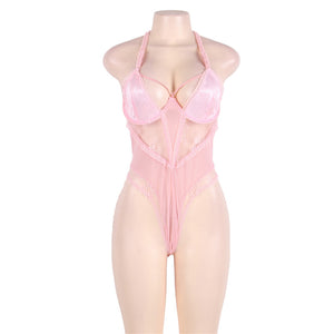 RAW’s Pink Seduction See Through Lace Sexy Teddy