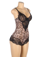 Load image into Gallery viewer, RAW’s Leopard Lace Sexy Bodysuit
