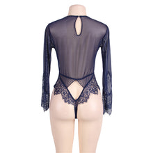 Load image into Gallery viewer, RAW&#39;s &#39; Grown Woman&#39; Long Sleeve Lace Teddy
