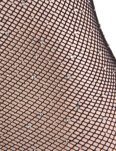 RAW’s Fishnet Off-the-shoulder Sparkle Bodystocking